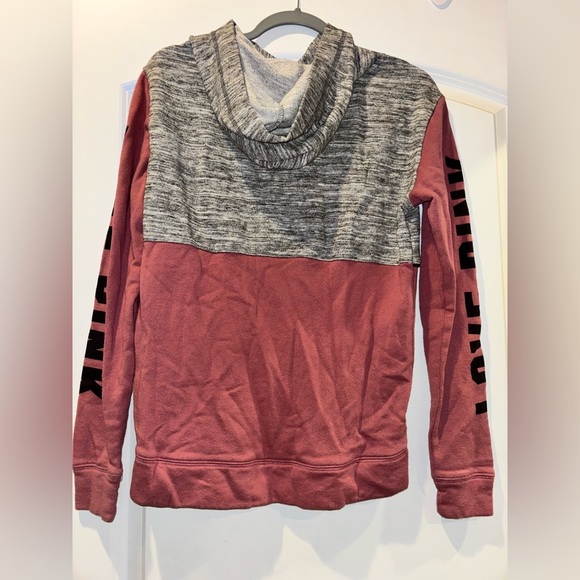 PINK Pink and Gray Hoodie - Picture 2 of 4